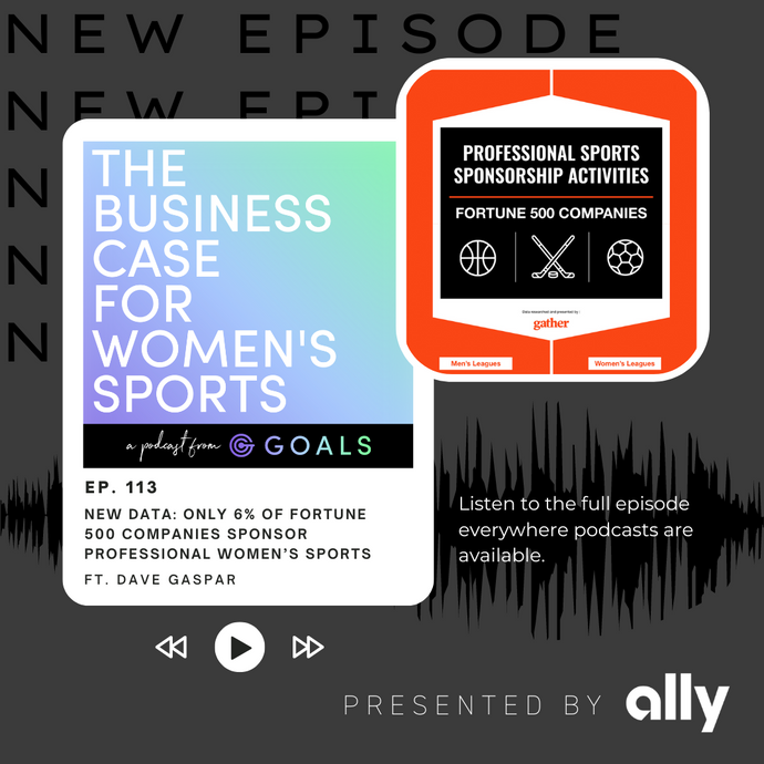 Ep. #113 New Data: Only 6% of Fortune 500 Companies Sponsor Professional Women’s Sports, ft. Dave Gaspar