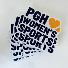 Load image into Gallery viewer, &quot;Pittsburgh Loves Women&#39;s Sports&quot; Sticker
