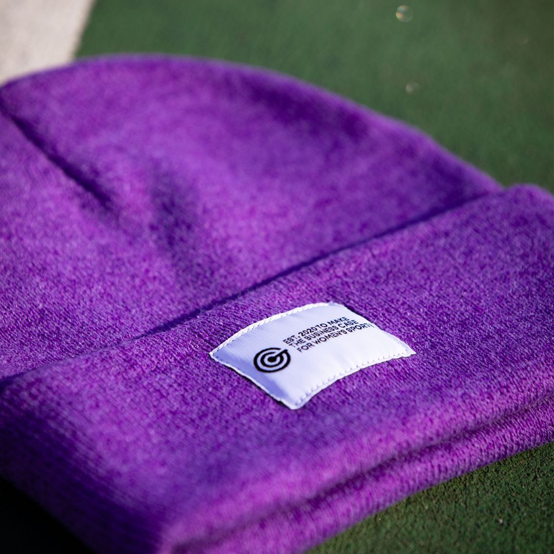 Purple GOALS Beanie