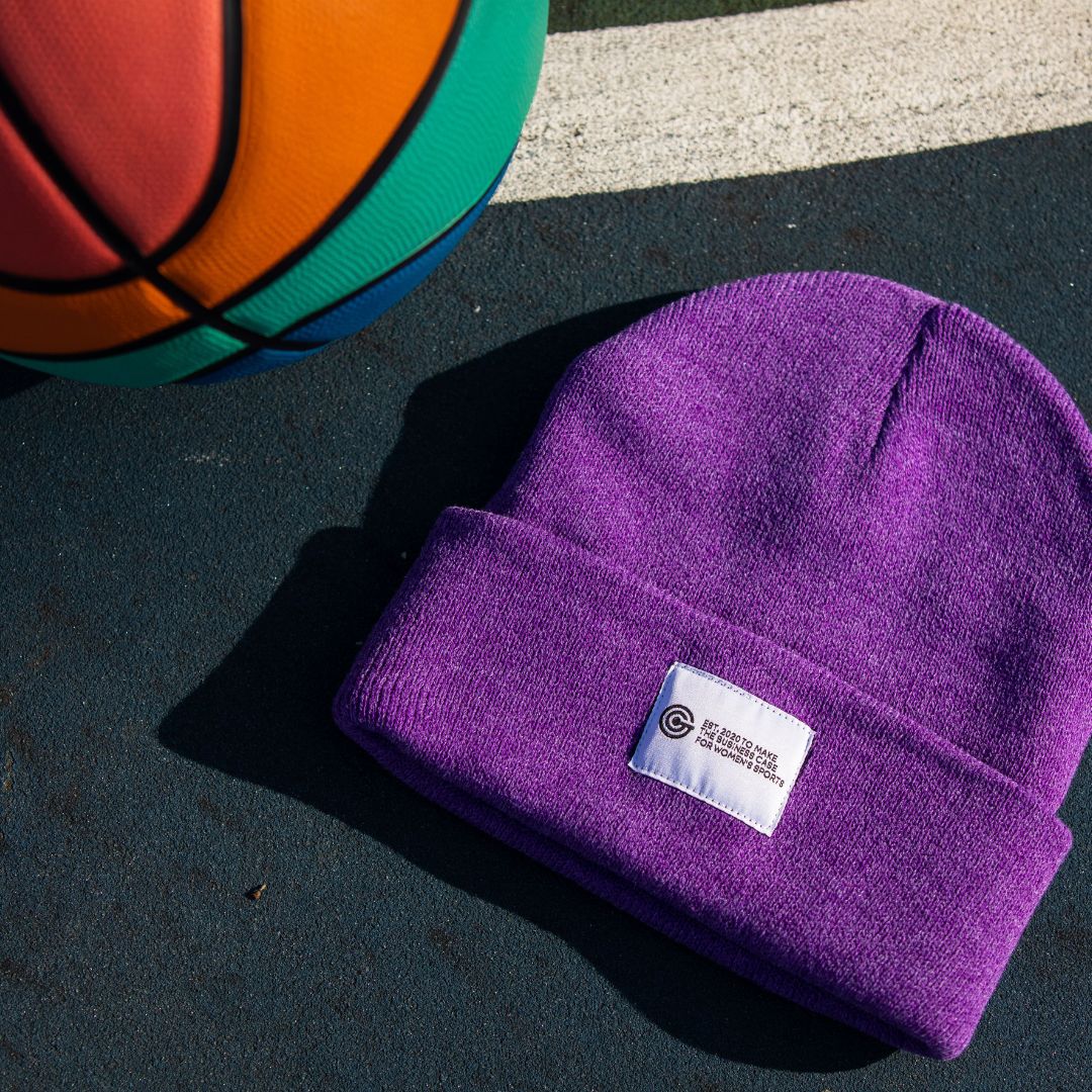 Purple GOALS Beanie