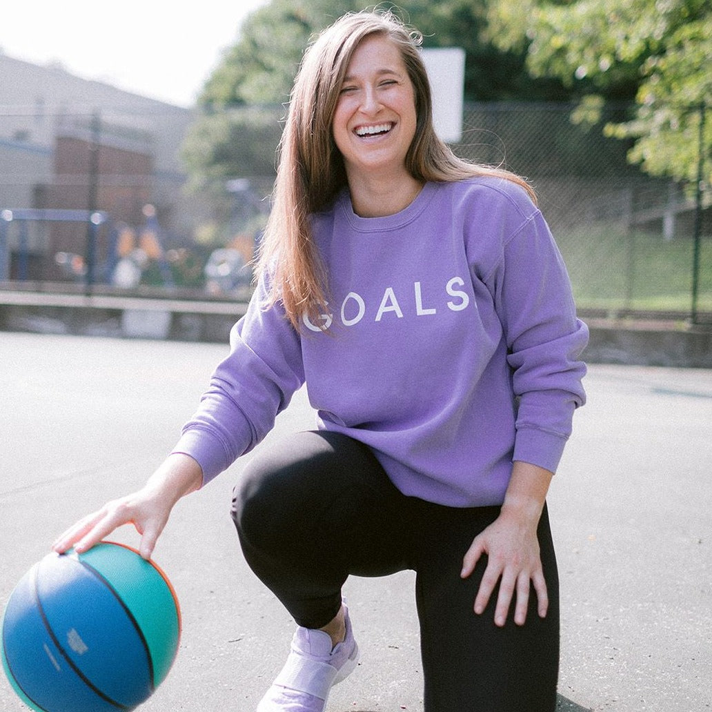 Lavender GOALS Signature Crewneck