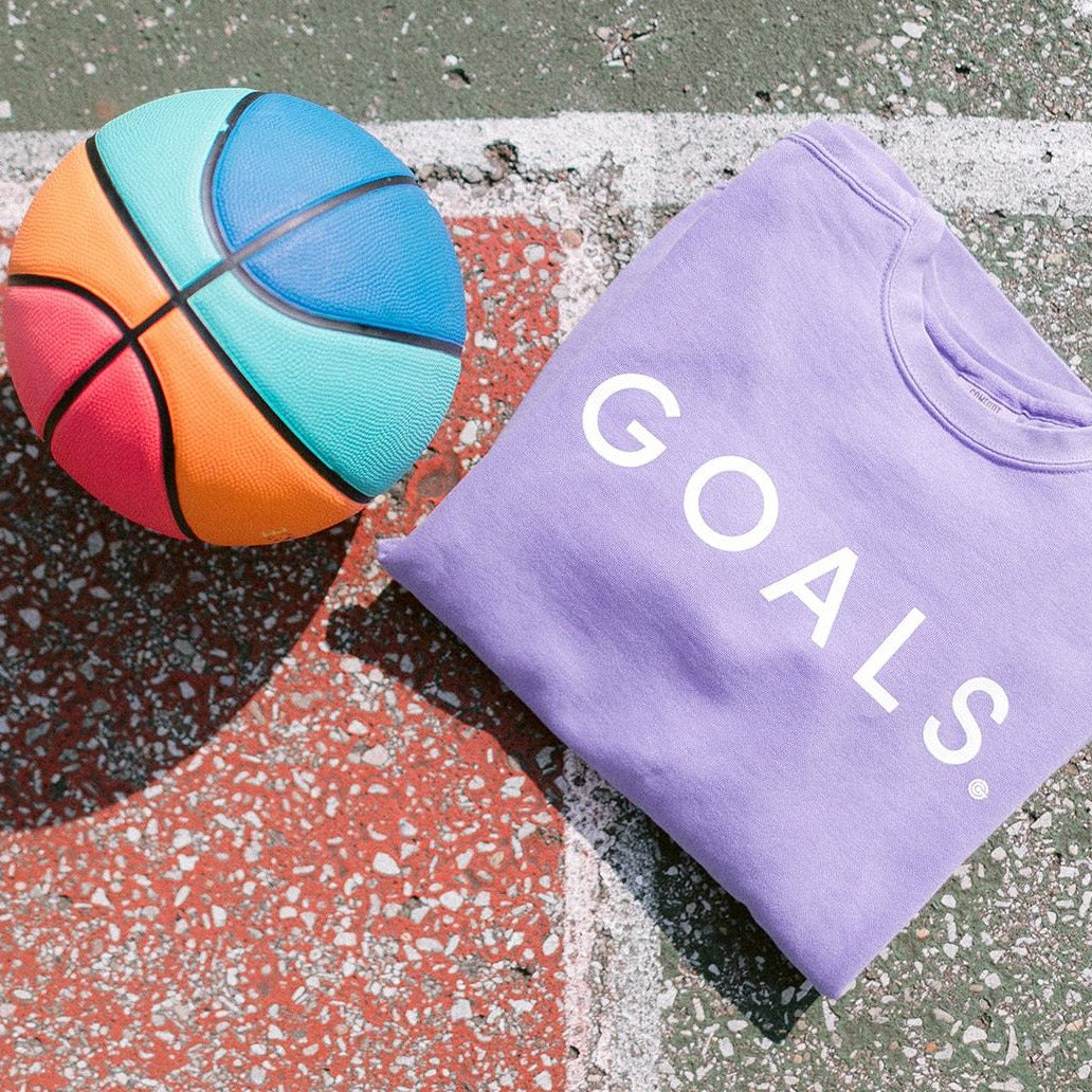 Lavender GOALS Signature Crewneck