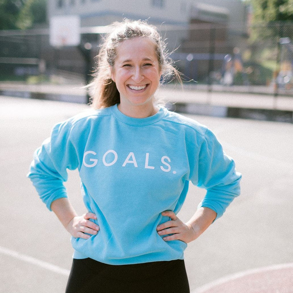 Seafoam GOALS Signature Crewneck