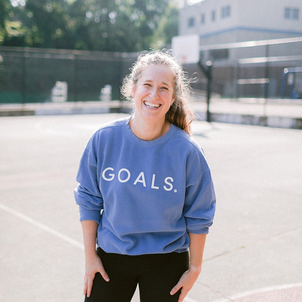 Blue GOALS Signature Crewneck