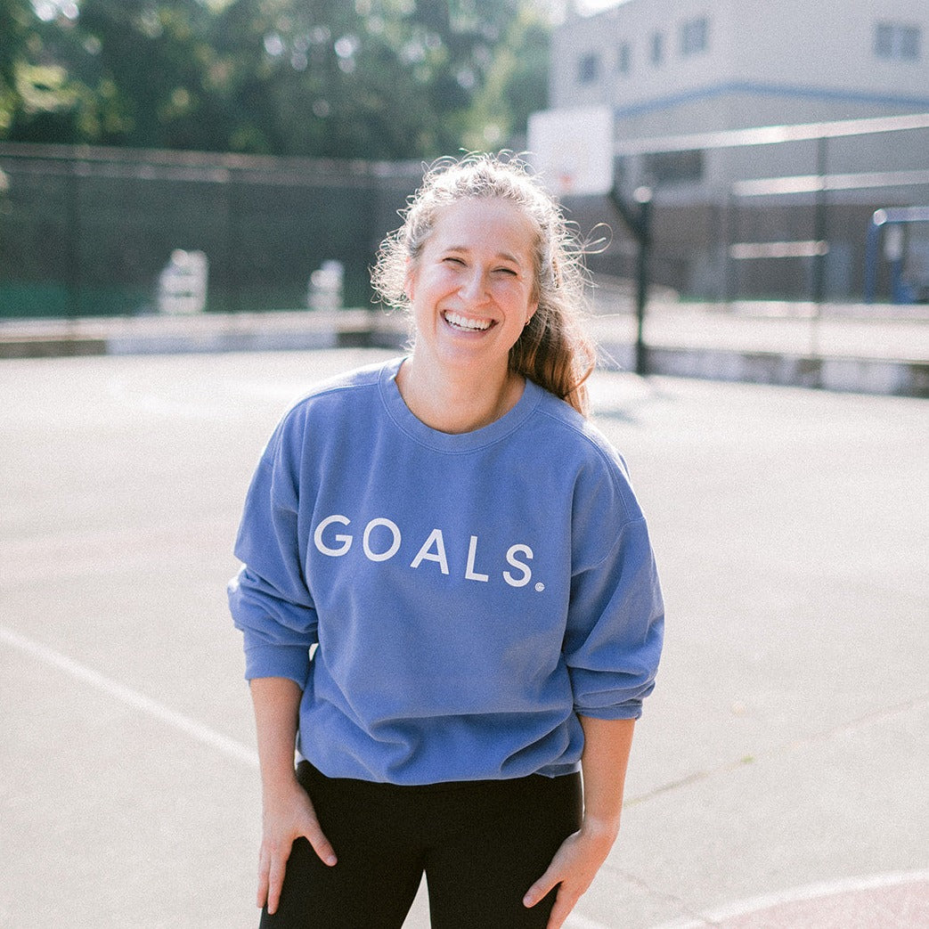 Blue GOALS Signature Crewneck