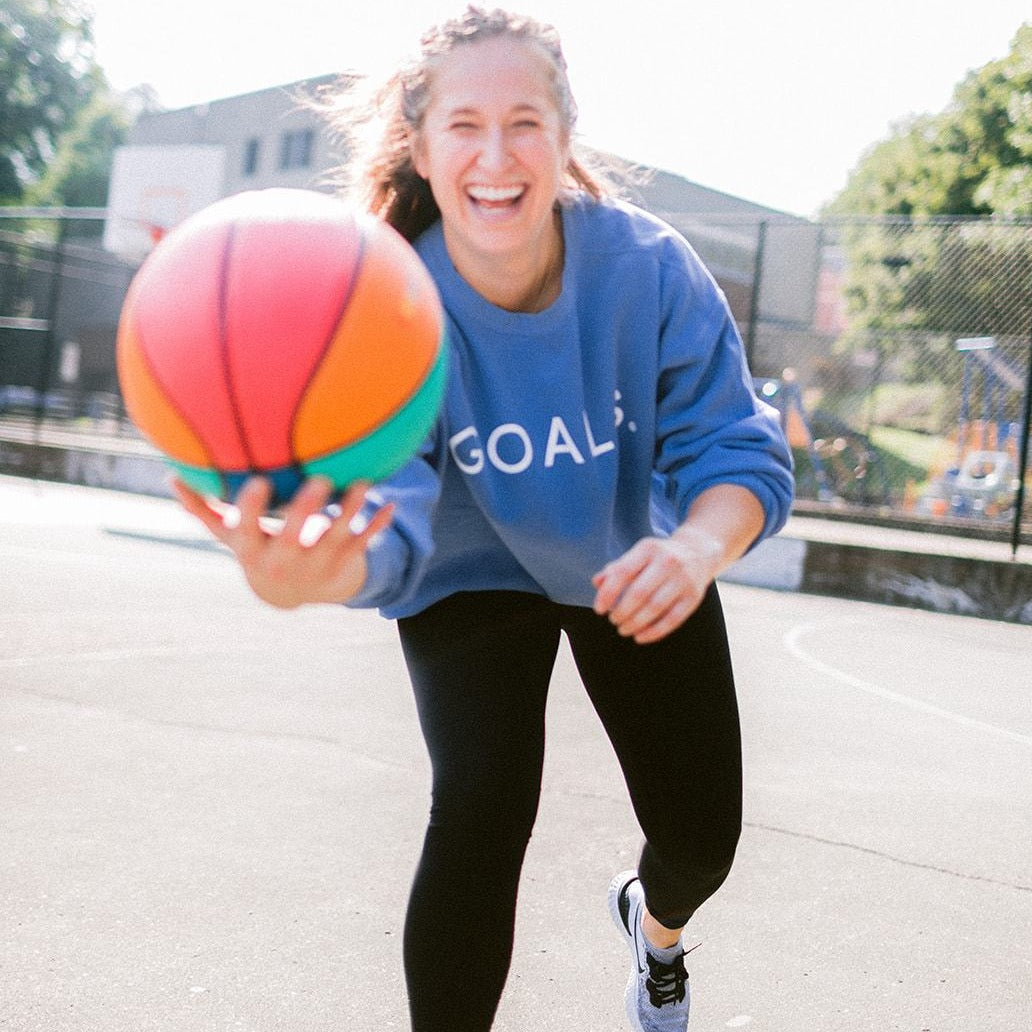 Blue GOALS Signature Crewneck