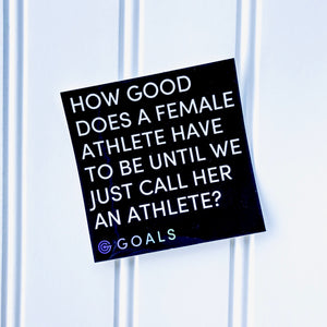"Female Athlete" Sticker