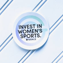 Load image into Gallery viewer, &quot;Invest In Women&#39;s Sports&quot; Sticker
